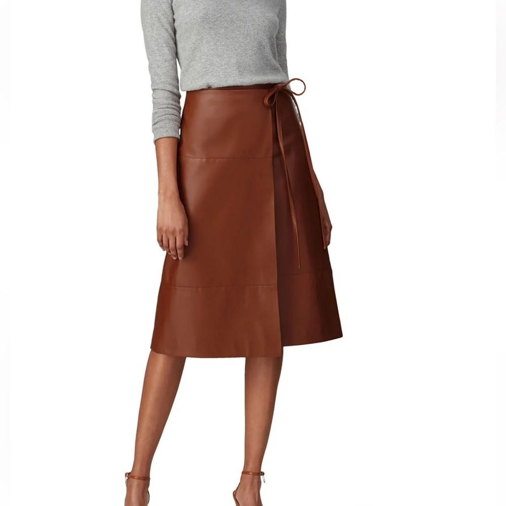 Jason Wu Faux Leather Tie Skirt